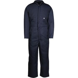 Insulated Coveralls - Cotton, Medium, Large, X-Large, 2X-Large, Navy Blue, Men's