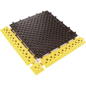 Modular Lok-Tyle No. 523 - Tile - 1', 1', 9/16", Black, Vinyl, Wet/Dry, Drainage, Slotted, 9/16"