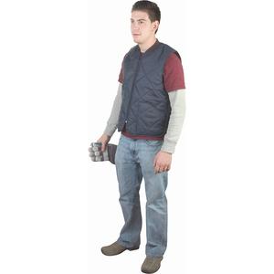 Light-Duty Insulated Cooler Jackets, Vests & Coats - Small, Medium, Large, X-Large, 2X-Large, 3X-Large, Nylon, Navy Blue, Men's, Vests