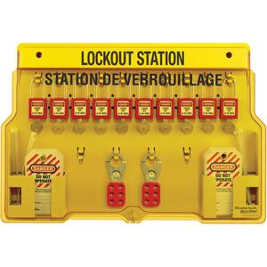 Lockout Stations - Included, Thermoplastic, 10