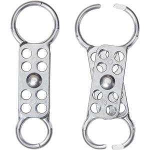 Safety Lockout Hasps - 8, Silver, 1" & 1-1/2", 1/4"