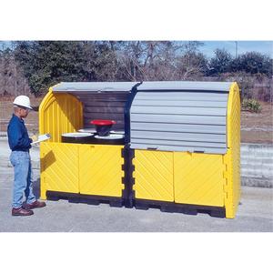 Ultra-Hard Top Plus Spill Pallets Without Drain - 126", 62", 79", 150 US gal., 18000 lbs., 8