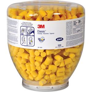 E-A-R™ Refill Classic™ One Touch™ Earplugs - Uncorded, 29, One-Size, Meets/Exceeds CSA Class AL, Bulk - Canister, 500