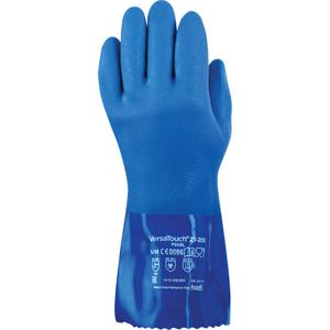 P56BL Insulator Gloves - Medium/8, Large/9, X-Large/10, 12", Slip-On, PVC, Unlined, EN 374:2016-1 Type B/EN 374:2016-2/EN 374:2016-5, KLT, 144, Rough, Blue
