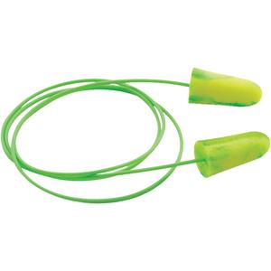 Goin'green™ Foam Earplugs - Corded, 33, One-Size, Meets/Exceeds CSA Class AL, Bulk - Box, 100 prs., Box