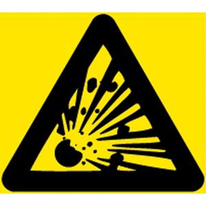 Right-to-Know Corrosive Pictogram Labels - Vinyl, Sheet, 3/4", 3/4"