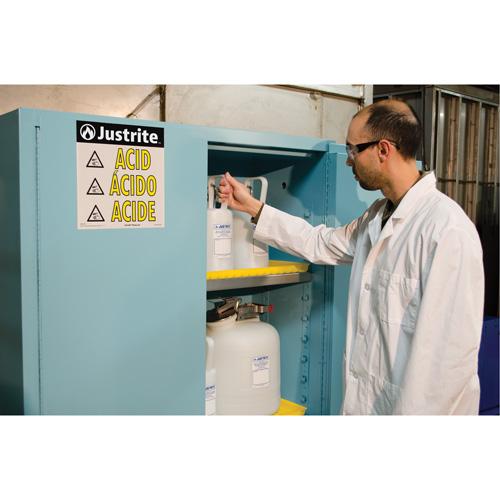 Sure-Grip® Ex Acid/Corrosive Storage Cabinets - 45 gal., 43", 18", 65", 2, 2, Manual, FM, 2 - Image 4