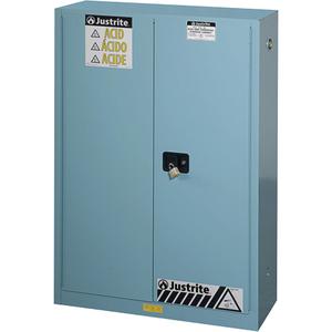 Sure-Grip® Ex Acid/Corrosive Storage Cabinets - 45 gal., 43", 18", 65", 2, 2, Self-Closing, FM, 2