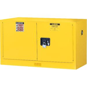 Sure-Grip® EX Wall Mount Flammable Safety Cabinet - Manual, 17 gal., 43", 18", 24", 2, 1, NFPA/OSHA, Steel, Yellow