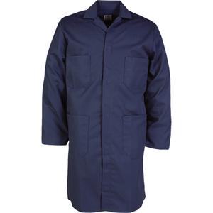 Lab Coat - Poly-Cotton, 46, 48, 50, 52, Navy Blue