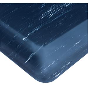 UltraSoft Tile-Top AM No. 419 Anti-Microbial Mats - 2', 3', 60', 7/8", Blue, PVC Sponge, Dry, Solid Mat, Smooth, Anti-Microbial Mat, Smooth Pattern, 4 Years