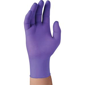 Kimtech™ Examination Gloves - Small, Medium, Large, X-Large, Nitrile, 12", 6-mil, Textured Fingertips, Purple, Powder-Free, None, Class 2, 10 Boxes, Beaded, AQL 1.0