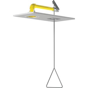 Horizontal Supply Emergency Shower Stations - Ceiling-Mount, Plastic, Eye, None