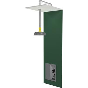 Barrier Free Recess-Mounted Emergency Shower Stations - Wall-Mount
