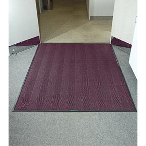 Waterhog® Eco Elite Matting - 4', 6', 8', 20', Wiper/Scraper, 3/8", Maroon, P.E.T. Fibre, Heavy-Duty, V-Pattern