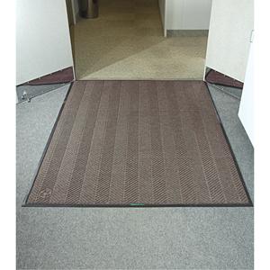 Waterhog® Eco Elite Matting - 6', 6', 8', 20', Wiper/Scraper, 3/8", Chestnut Brown, P.E.T. Fibre, Heavy-Duty, V-Pattern