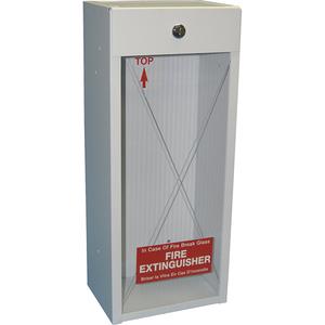 Surface-Mounted Fire Extinguisher Cabinets - 8.5", 6", 20.5", 5-lb Dry Chemical, 8" W x 5" D x 17" H