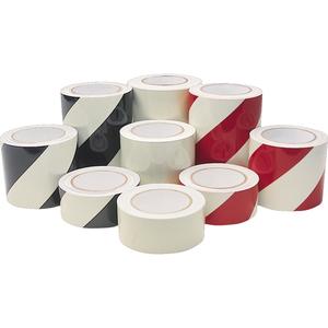 Glow In The Dark Tape - Black, Vinyl, 2", 30', BLACK STRIPES