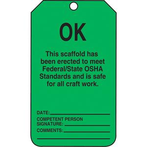 Lockout Tags - Cardstock, English, 3-1/8", 5-7/8", OK- Do Not Alter