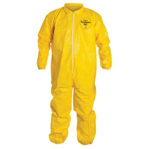Coveralls - Tychem® 2000, Medium, 2X-Large, 3X-Large, 4X-Large, Large, X-Large, Yellow
