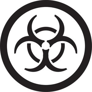 GHS Pictogram Labels - Paper, Roll, 1", 1", Adhesive Coated Paper (PS), Biohazardous Infectious Materials Pictogram, Pictogram