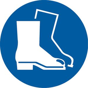 Boots Pictogram Labels - Vinyl, Roll, 2", 2", Boots Pictogram