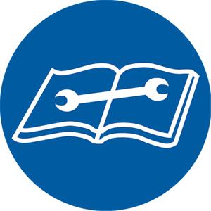 Wash Hands ISO Mandatory Safety Labels - Vinyl, 4", 4", Adhesive, Pictogram, Specific Hazards