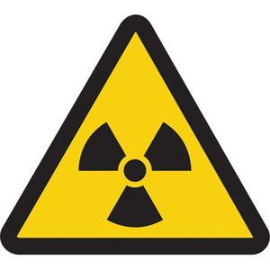Radioactive ISO Warning Safety Labels - Vinyl, 2", 2", Adhesive, Pictogram, Chemicals and Hazardous Materials