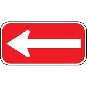 Arrow Parking Sign - Aluminum, 6", 12", Bolt-On, Pictogram, Traffic, One Way Arrow Pictogram