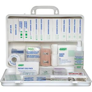 Deluxe Regulation First Aid Kits - SEC. 9 DELUXE, 6 - 15 WORKERS, Metal Box, Unitized, Class 1