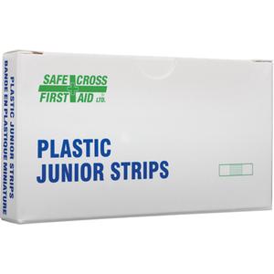 Junior Strips Bandages - Rectangular/Square, 18", 3/8", Plastic, Sterile, Class 1, 50, Box