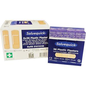 Salvequick® Bandage Dispensing Systems Refills - Rectangular/Square, Assorted, Assorted, Plastic, Sterile, Class 1, 216