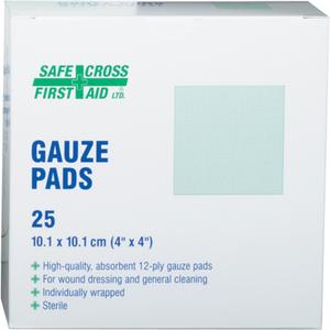 Gauze - Pad, 4", 4", Sterile, Class 1, 25, Box