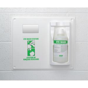 Eyewash Station and Solution - 1 L, ANSI Z358.1, Bilingual (English/French), Single