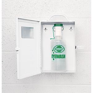 Eyewash Station and Bottle - Single, 946 ml, Metal, Bilingual (English/French)