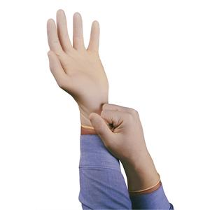 TouchNTuff® XT 69-318 Gloves - Large, Small, Medium, X-Large, Latex, 9", 5-mil, Fully Textured, Natural, Powder-Free, Accepted for use in Canadian Food Processing Facilities, Class 2, 1.5, 10 Boxes, Rolled