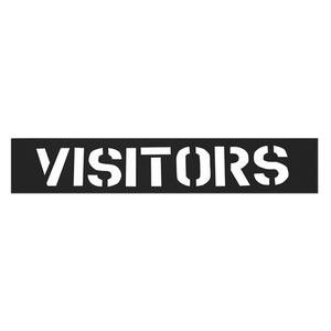 Parking Lot Stencils - Plastic, 12", English, Message