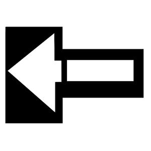 Parking Lot Stencils - Plastic, 12" x 37", English, Symbol