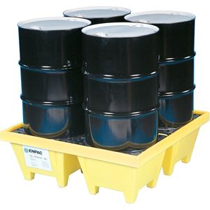 Poly-Spillpallet™ 6000 Without Drain - 50", 50", 17", 83 US gal., 6000 lbs., 4