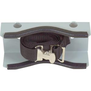 Wall Mount Single Gas Cylinder Support Bracket - 8 x 2 1/4 x 4 1/4, 3, (1) 4" - 12" Cylinder, Steel