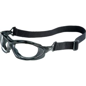 Uvex® Seismic® Safety Goggles - Closed, Clear, Meets/Exceeds CSA Z94.3, Anti-Scratch, Elastic, Black