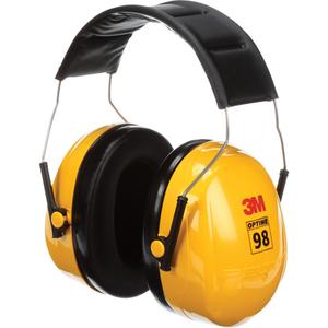 Peltor™ Optime™ 98 Series Earmuffs - Headband, A, 25, Yellow