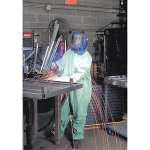 ProShield® 6 SFR Coveralls - FR Treated Fabric, 2X-Large, 3X-Large, 4X-Large, Blue, Coverall Zipper front, collar, 25