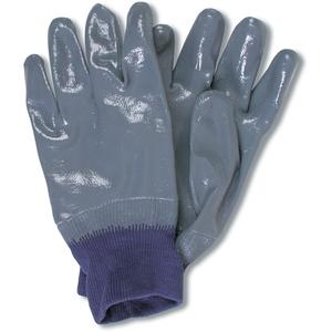 Nitri-flex® Gloves - Medium/8, X-Large/10, Non-Knit, Cotton, Nitrile, Full Dip, Unlined, Smooth, Pair, 72, Knit