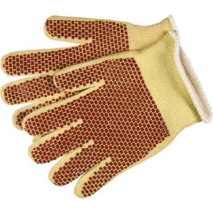 Red Brick® Reversible Cut Resistant Gloves - Large/9, Non-Knit, Kevlar®, Nitrile, Dotted Palm & Back, ANSI/ISEA 105 Level 4, ANSI/ISEA 105 Level 3, Unrated, Unrated, Unrated