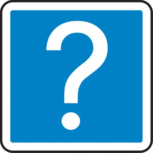 Information CSA Standard Safety Sign - Plastic, Aluminum, 12", 12", Bolt-On, Pictogram, Housekeeping and Hygiene, Information Pictogram