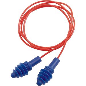 Howard Leight™ Air Soft® Earplugs - Corded, 27, One-Size, Meets/Exceeds CSA Class AL, POLYBAG, Red Vinyl, 100 prs., Box