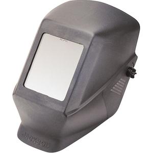 HSL 100 Passive Welding Helmet - 4 1/2" x 5 1/4", Fixed Front, Black