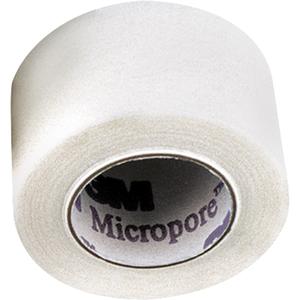 3M™ Micropore™ Hypoallergenic Surgical Tape - 30', 1/2", 1", 2", Not Waterproof, Class 1, White