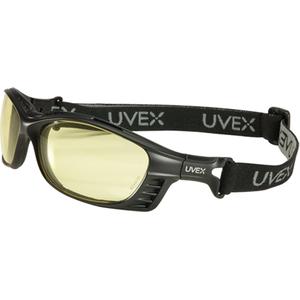 Uvex HydroShield® Livewire™ Safety Glasses - Meets/Exceeds CSA Z94.3/ANSI Z87+, Amber, SCT-Grey, Anti-Fog/Anti-Scratch, Black
